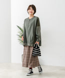 【C-FORT POINT/フォートポイント】コーデュロイ ワッフル 切り替え カーディガン