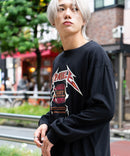 ピグメント加工 ヴィンテージライクプリントロンT 90s 古着 ロックT