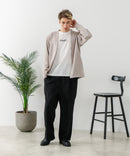 【BLUE STANDARD/ブルースタンダード】パフィースウェット ボタンレスカーディガン ロンT 2点セット ストレッチ 春服 ❘ジーンズメイト公式オンラインショップ