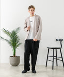 【BLUE STANDARD/ブルースタンダード】パフィースウェット ボタンレスカーディガン ロンT 2点セット ストレッチ 春服 ❘ジーンズメイト公式オンラインショップ