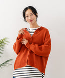 【C-FORTPOINT/フォートポイント】ポップコーン編みニットカーディガン