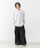 【BRKNHOME/ブロークンホーム】×【ZERO STAIN/ゼロステイン】コラボ ７分袖 裾ラウンド クルーネック ベースボール Ｔシャツ ❘ジーンズメイト公式オンラインショップ