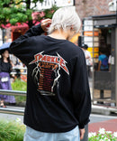 ピグメント加工 ヴィンテージライクプリントロンT 90s 古着 ロックT