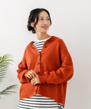 【C-FORTPOINT/フォートポイント】ポップコーン編みニットカーディガン