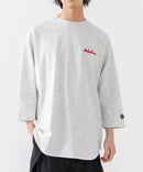 【BRKNHOME/ブロークンホーム】×【ZERO STAIN/ゼロステイン】コラボ ７分袖 裾ラウンド クルーネック ベースボール Ｔシャツ ❘ジーンズメイト公式オンラインショップ