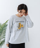 【CONVERSE/コンバース】シューズモチーフワイドスウェット