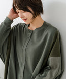 【C-FORT POINT/フォートポイント】コーデュロイ ワッフル 切り替え カーディガン