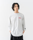 【BRKNHOME/ブロークンホーム】×【ZERO STAIN/ゼロステイン】コラボ ７分袖 裾ラウンド クルーネック ベースボール Ｔシャツ ❘ジーンズメイト公式オンラインショップ