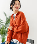 【C-FORTPOINT/フォートポイント】ポップコーン編みニットカーディガン