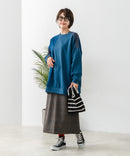 【C-FORT POINT/フォートポイント】コーデュロイ ワッフル 切り替え チュニック