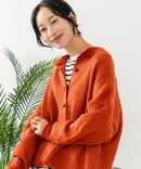 【C-FORTPOINT/フォートポイント】ポップコーン編みニットカーディガン