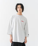【BRKNHOME/ブロークンホーム】×【ZERO STAIN/ゼロステイン】コラボ ７分袖 裾ラウンド クルーネック ベースボール Ｔシャツ ❘ジーンズメイト公式オンラインショップ