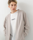 【BLUE STANDARD/ブルースタンダード】パフィースウェット ボタンレスカーディガン ロンT 2点セット ストレッチ 春服 グレー ❘ジーンズメイト公式オンラインショップ