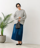 【C-FORT POINT/フォートポイント】カラーネップヤーン サイドボタンプルオーバー