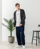 【BLUE STANDARD/ブルースタンダード】パフィースウェット ボタンレスカーディガン ロンT 2点セット ストレッチ 春服 ❘ジーンズメイト公式オンラインショップ