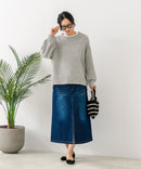 【C-FORT POINT/フォートポイント】カラーネップヤーン サイドボタンプルオーバー