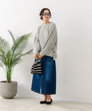 【C-FORT POINT/フォートポイント】カラーネップヤーン サイドボタンプルオーバー