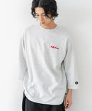 【BRKNHOME/ブロークンホーム】×【ZERO STAIN/ゼロステイン】コラボ ７分袖 裾ラウンド クルーネック ベースボール Ｔシャツ ❘ジーンズメイト公式オンラインショップ