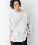 【BRKNHOME/ブロークンホーム】×【ZERO STAIN/ゼロステイン】コラボ ７分袖 裾ラウンド クルーネック ベースボール Ｔシャツ ❘ジーンズメイト公式オンラインショップ