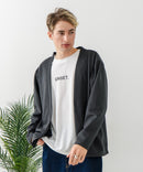 【BLUE STANDARD/ブルースタンダード】パフィースウェット ボタンレスカーディガン ロンT 2点セット ストレッチ 春服 ❘ジーンズメイト公式オンラインショップ