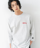 【BRKNHOME/ブロークンホーム】×【ZERO STAIN/ゼロステイン】コラボ ７分袖 裾ラウンド クルーネック ベースボール Ｔシャツ ❘ジーンズメイト公式オンラインショップ