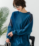 【C-FORT POINT/フォートポイント】コーデュロイ ワッフル 切り替え チュニック