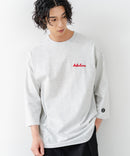 【BRKNHOME/ブロークンホーム】×【ZERO STAIN/ゼロステイン】コラボ ７分袖 裾ラウンド クルーネック ベースボール Ｔシャツ ❘ジーンズメイト公式オンラインショップ