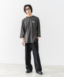 【BRKNHOME/ブロークンホーム】×【ZERO STAIN/ゼロステイン】コラボ ７分袖 裾ラウンド クルーネック ベースボール Ｔシャツ ❘ジーンズメイト公式オンラインショップ