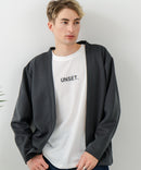 【BLUE STANDARD/ブルースタンダード】パフィースウェット ボタンレスカーディガン ロンT 2点セット ストレッチ 春服 ❘ジーンズメイト公式オンラインショップ