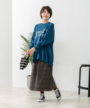 【C-FORT POINT/フォートポイント】裏毛リメイク風チュニック