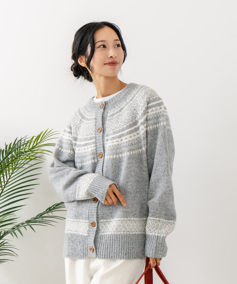 【C-FORTPOINT/フォートポイント】求心柄カーディガン