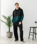 【BLUE STANDARD/ブルースタンダード】パフィースウェット バレルレッグパンツ ストレッチ 体型カバー 春服