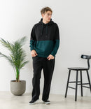 【BLUE STANDARD/ブルースタンダード】パフィースウェット バレルレッグパンツ ストレッチ 体型カバー 春服