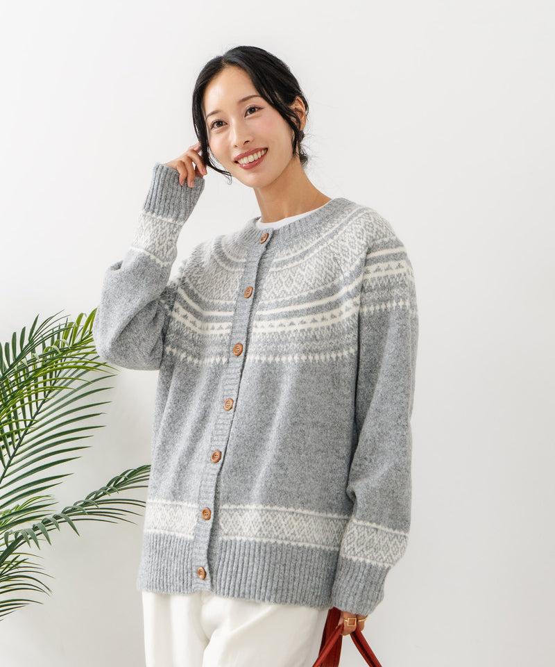 【C-FORTPOINT/フォートポイント】求心柄カーディガン