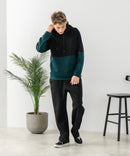 【BLUE STANDARD/ブルースタンダード】パフィースウェット バレルレッグパンツ ストレッチ 体型カバー 春服