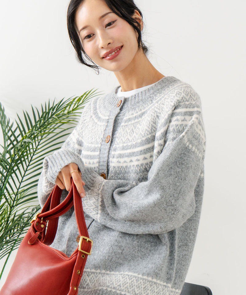 【C-FORTPOINT/フォートポイント】求心柄カーディガン