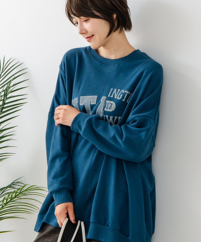 【C-FORT POINT/フォートポイント】裏毛リメイク風チュニック