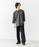【BRKNHOME/ブロークンホーム】×【ZERO STAIN/ゼロステイン】コラボ ７分袖 ヘンリーネック Ｔシャツ ❘ジーンズメイト公式オンラインショップ
