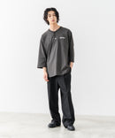 【BRKNHOME/ブロークンホーム】×【ZERO STAIN/ゼロステイン】コラボ ７分袖 ヘンリーネック Ｔシャツ ❘ジーンズメイト公式オンラインショップ