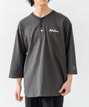 【BRKNHOME/ブロークンホーム】×【ZERO STAIN/ゼロステイン】コラボ ７分袖 ヘンリーネック Ｔシャツ ❘ジーンズメイト公式オンラインショップ