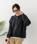 【C-FORTPOINT/フォートポイント】ポップコーン編みニットカーディガン