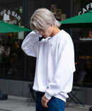 FILA ワンポイント ロゴ 刺繍  裏起毛 クルー トレーナー