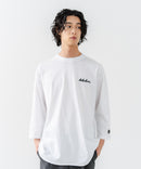 【BRKNHOME/ブロークンホーム】×【ZERO STAIN/ゼロステイン】コラボ ７分袖 裾ラウンド クルーネック ベースボール Ｔシャツ ❘ジーンズメイト公式オンラインショップ