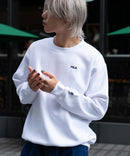 FILA ワンポイント ロゴ 刺繍  裏起毛 クルー トレーナー