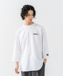【BRKNHOME/ブロークンホーム】×【ZERO STAIN/ゼロステイン】コラボ ７分袖 裾ラウンド クルーネック ベースボール Ｔシャツ ❘ジーンズメイト公式オンラインショップ