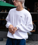 FILA ワンポイント ロゴ 刺繍  裏起毛 クルー トレーナー