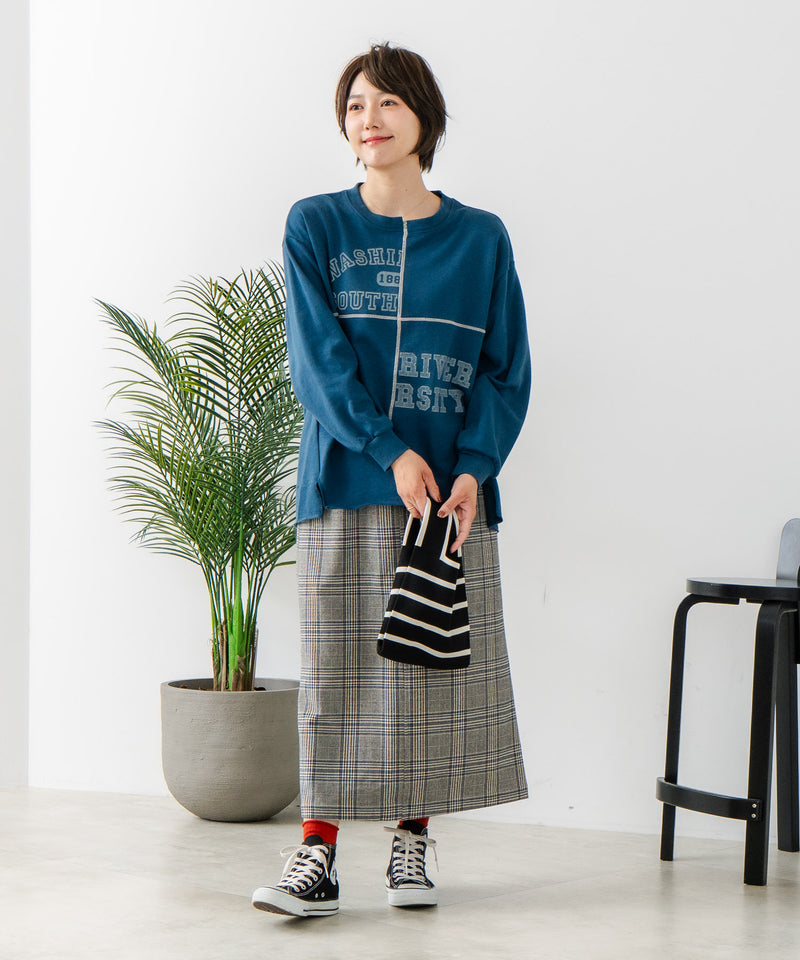 【C-FORT POINT/フォートポイント】裏毛 リメイク風 スウェットトレーナー