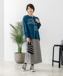 【C-FORT POINT/フォートポイント】裏毛 リメイク風 スウェットトレーナー