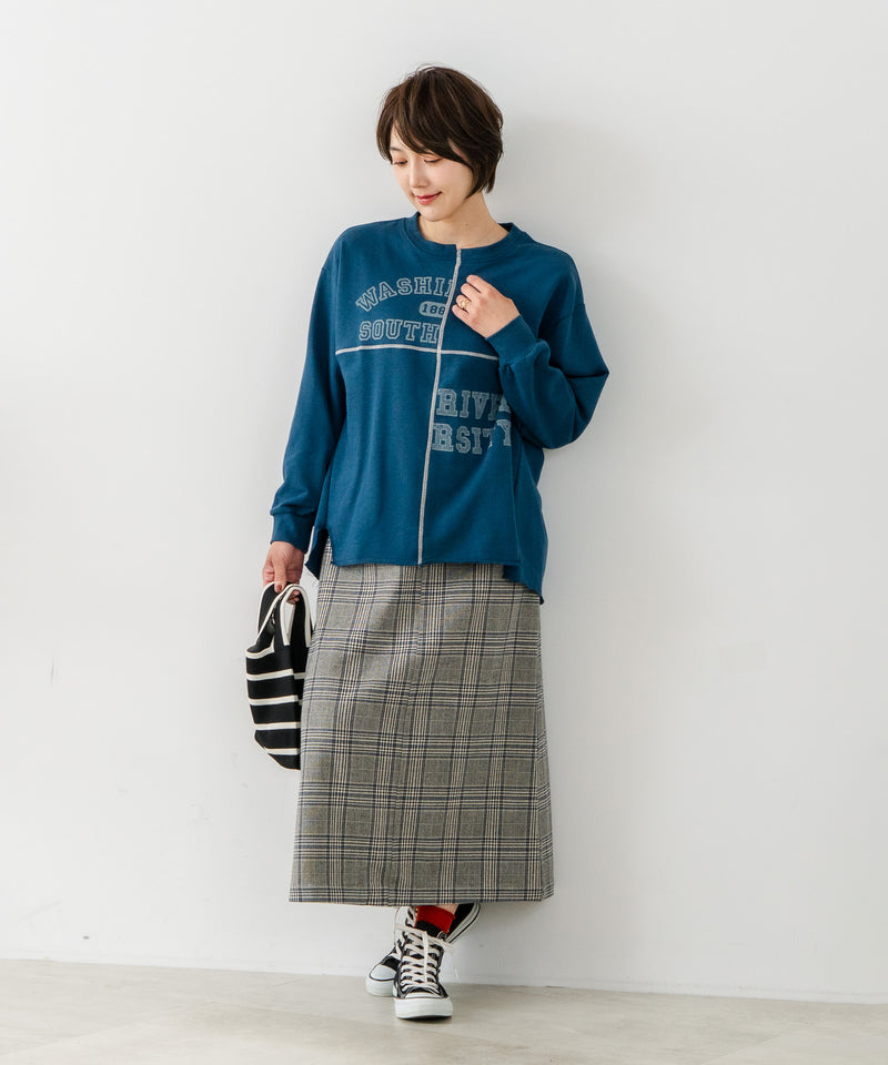 【C-FORT POINT/フォートポイント】裏毛 リメイク風 スウェットトレーナー