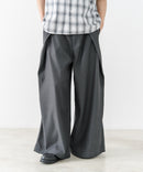 【BRKNHOME/ブロークンホーム】2タック ドレープ スカートパンツ ワイドパンツ スラックス 袴パンツ ❘ジーンズメイト公式オンラインショップ